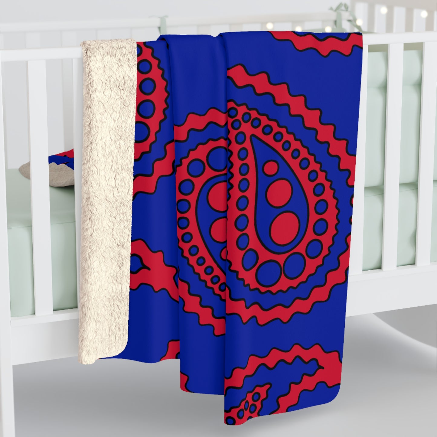 Haiti Retro Paisley Blanket Throw