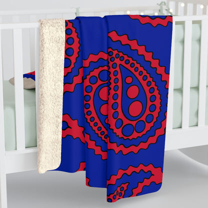 Haiti Retro Paisley Blanket Throw