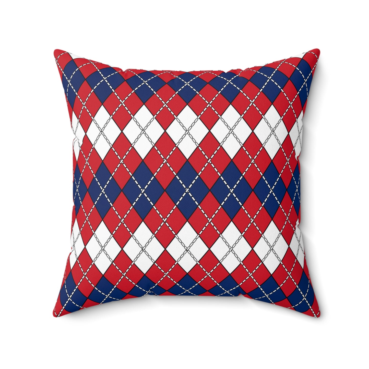 Lao Peoples Democratic Republic Retro Argyle Cushion Pillow