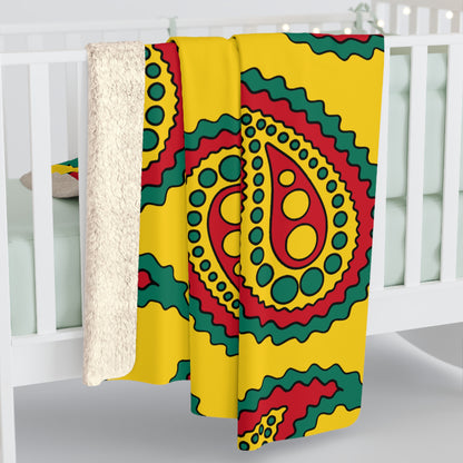Cameroon Retro Paisley Blanket Throw