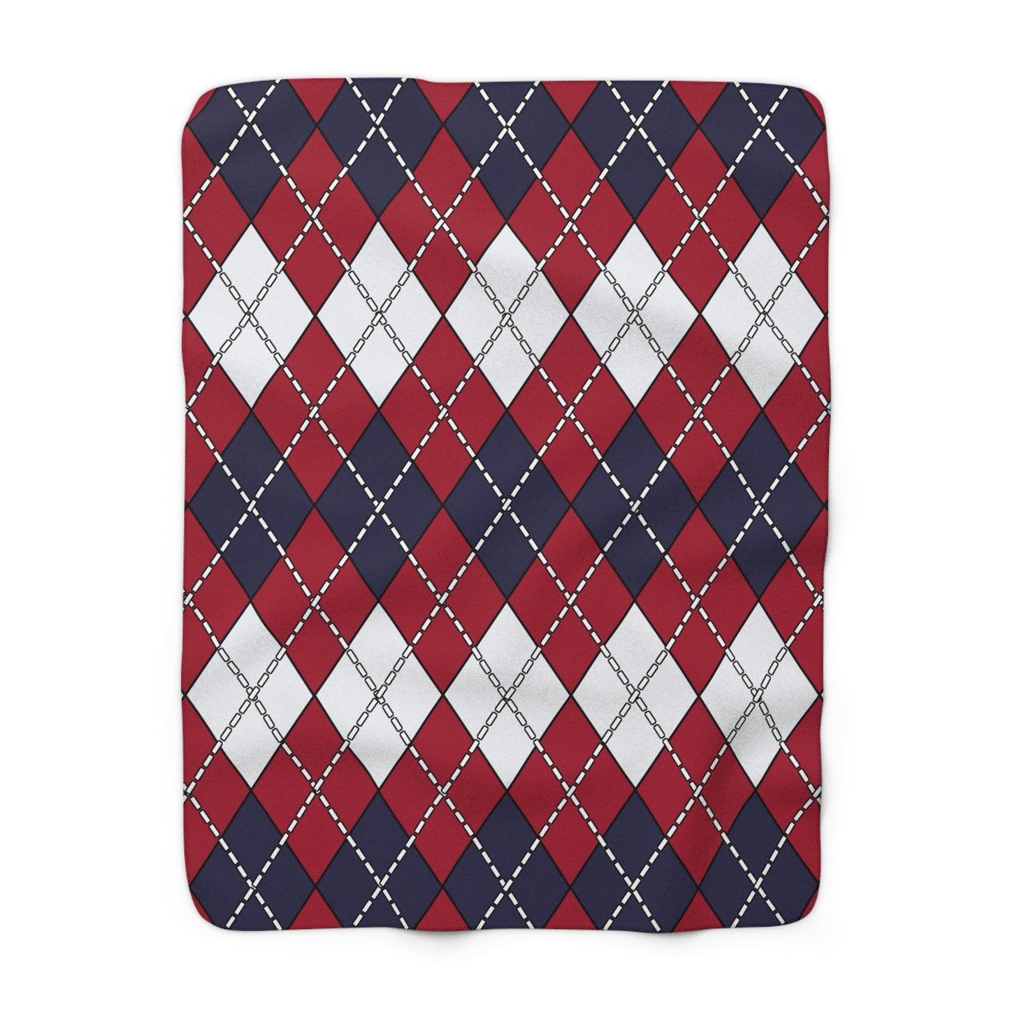 Thailand Retro Argyle Blanket Throw