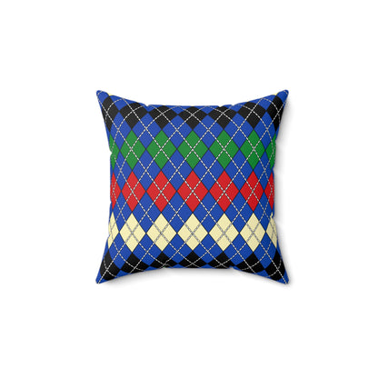 South Sudan Retro Argyle Cushion Pillow