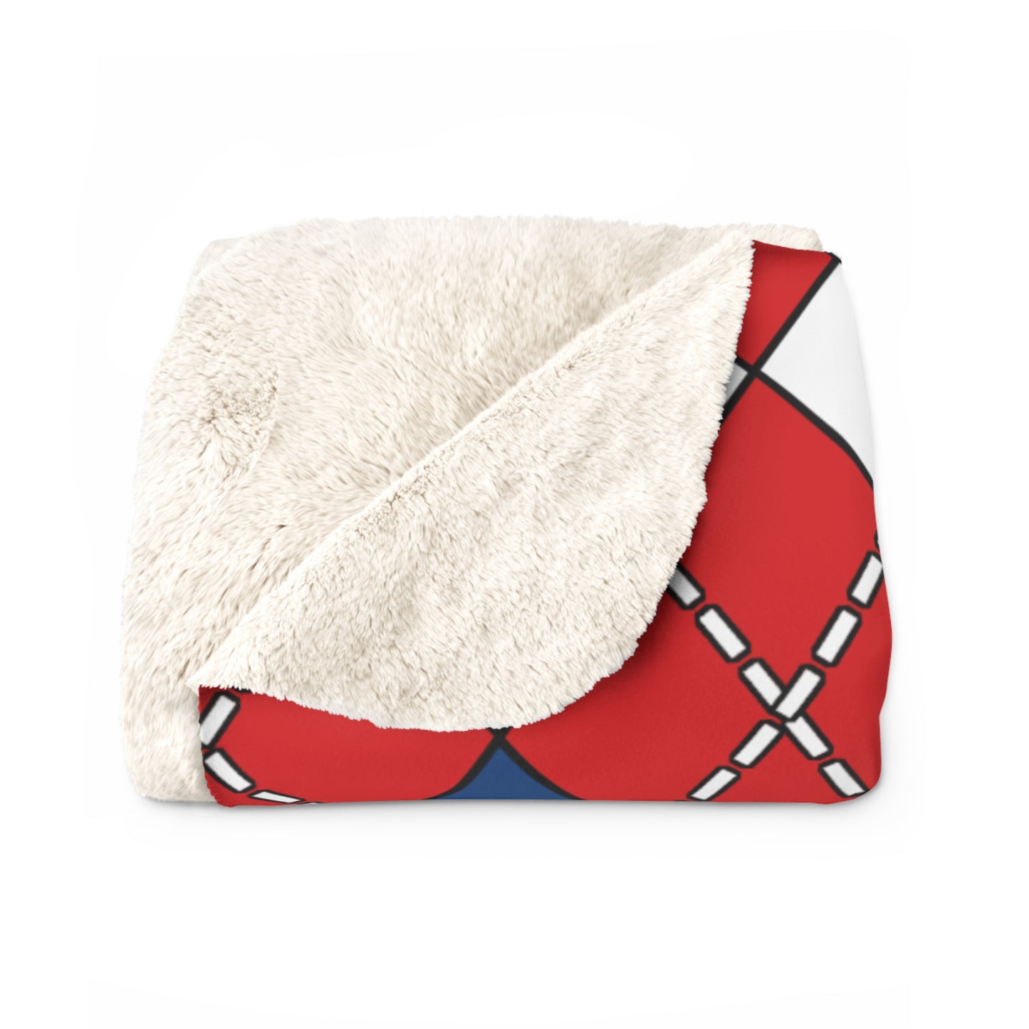Czechia Retro Argyle Blanket Throw