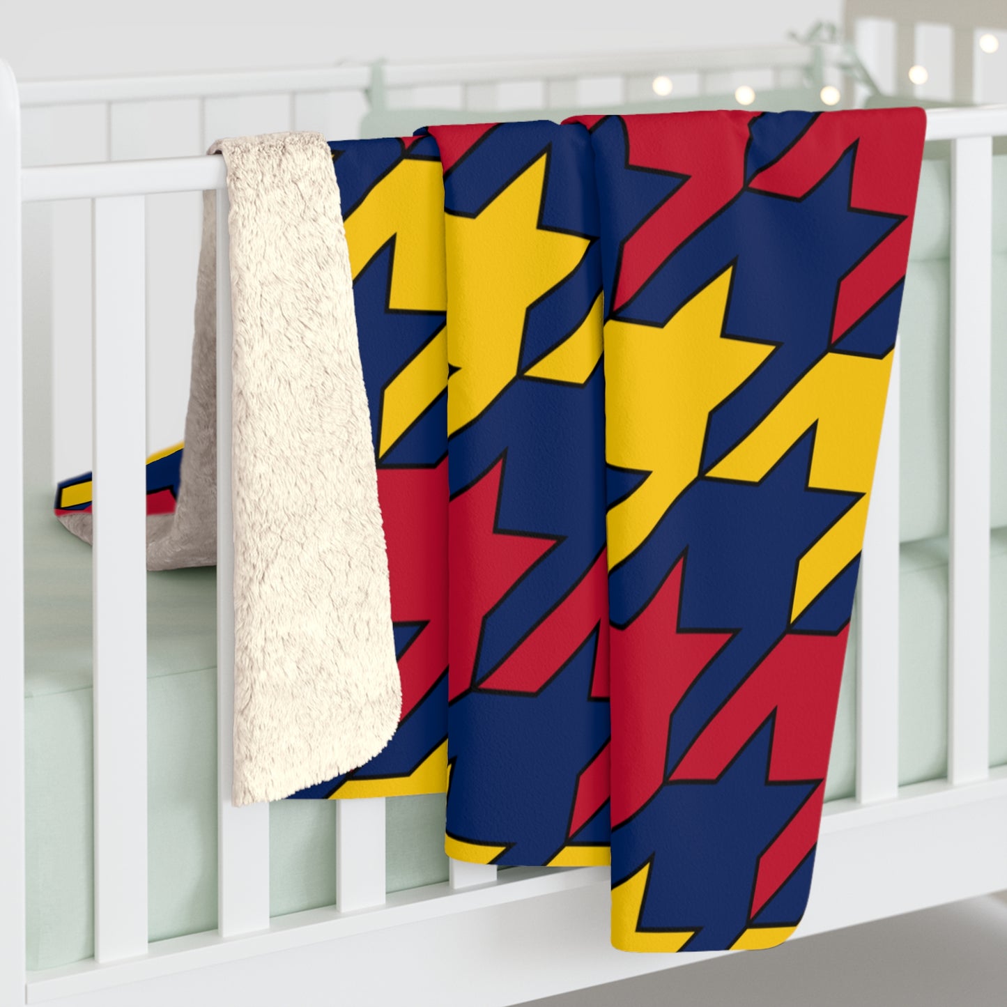 Chad Retro Houndstooth Blanket Throw