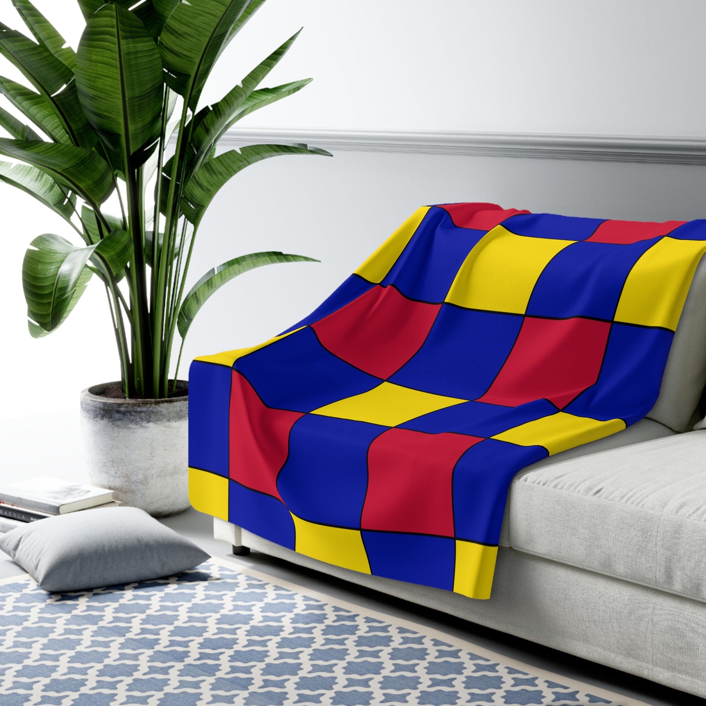 Andorra Retro Check Blanket Throw