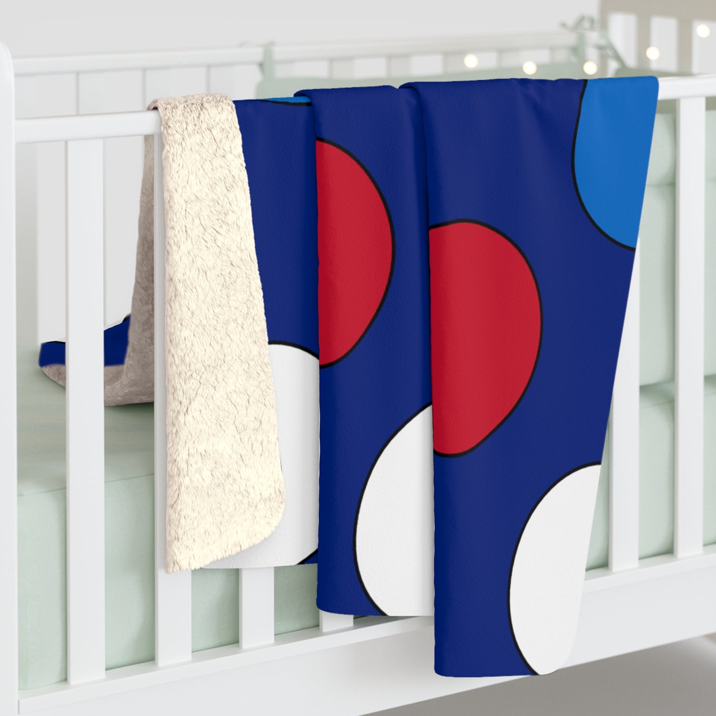 Pitcairn Retro Polka Dots Blanket Throw