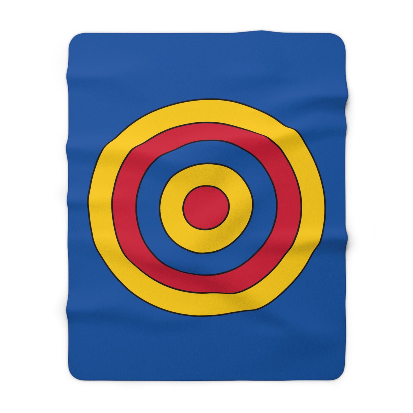 Aland Islands Retro Target Blanket Throw