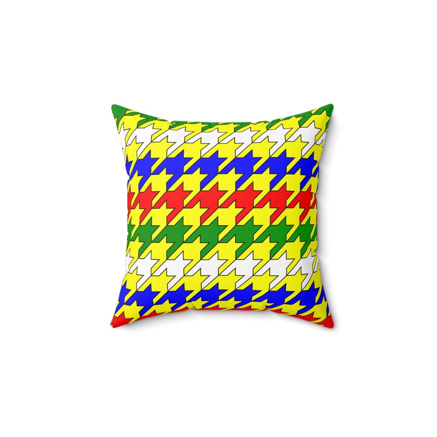 Central African Republic Retro Houndstooth Cushion Pillow