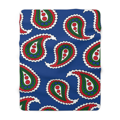 Belize Retro Paisley Blanket Throw