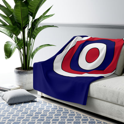 Cook Islands Retro Target Blanket Throw