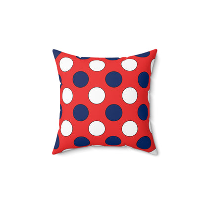 Svalbard And Jan Mayen Retro Polka Dots Cushion Pillow