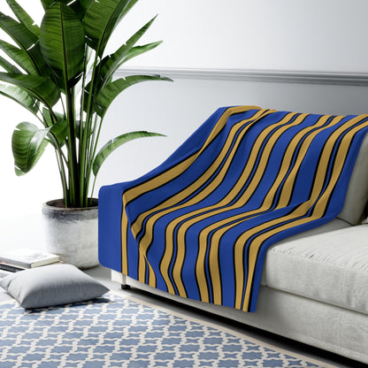 Kosovo Retro Stripes Blanket Throw