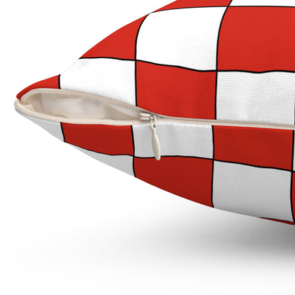 Canada Retro Check Cushion Pillow