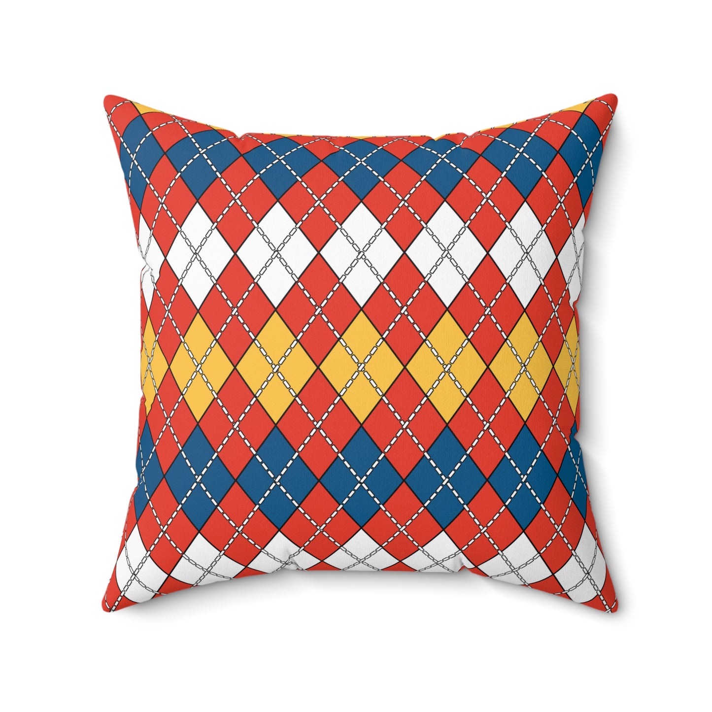 Kiribati Retro Argyle Cushion Pillow