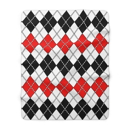 Yemen Retro Argyle Blanket Throw