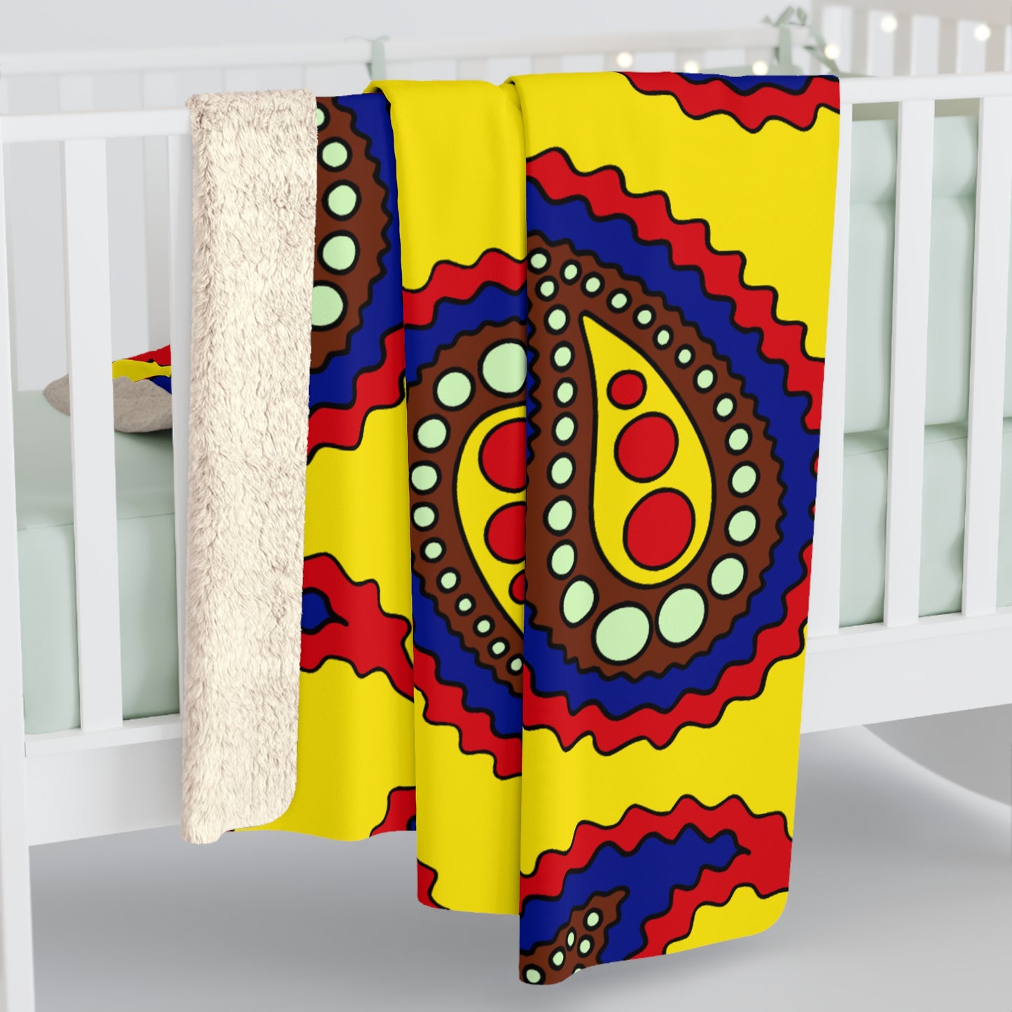Ecuador Retro Paisley Blanket Throw