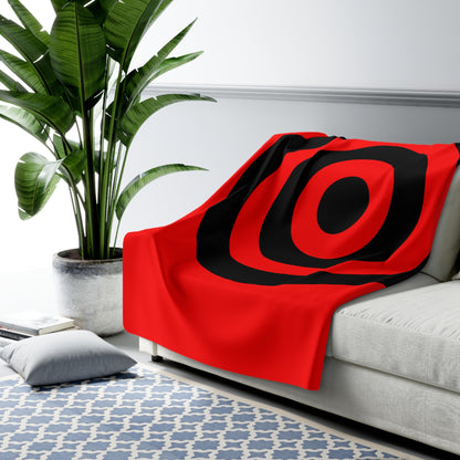 Albania Retro Target Blanket Throw