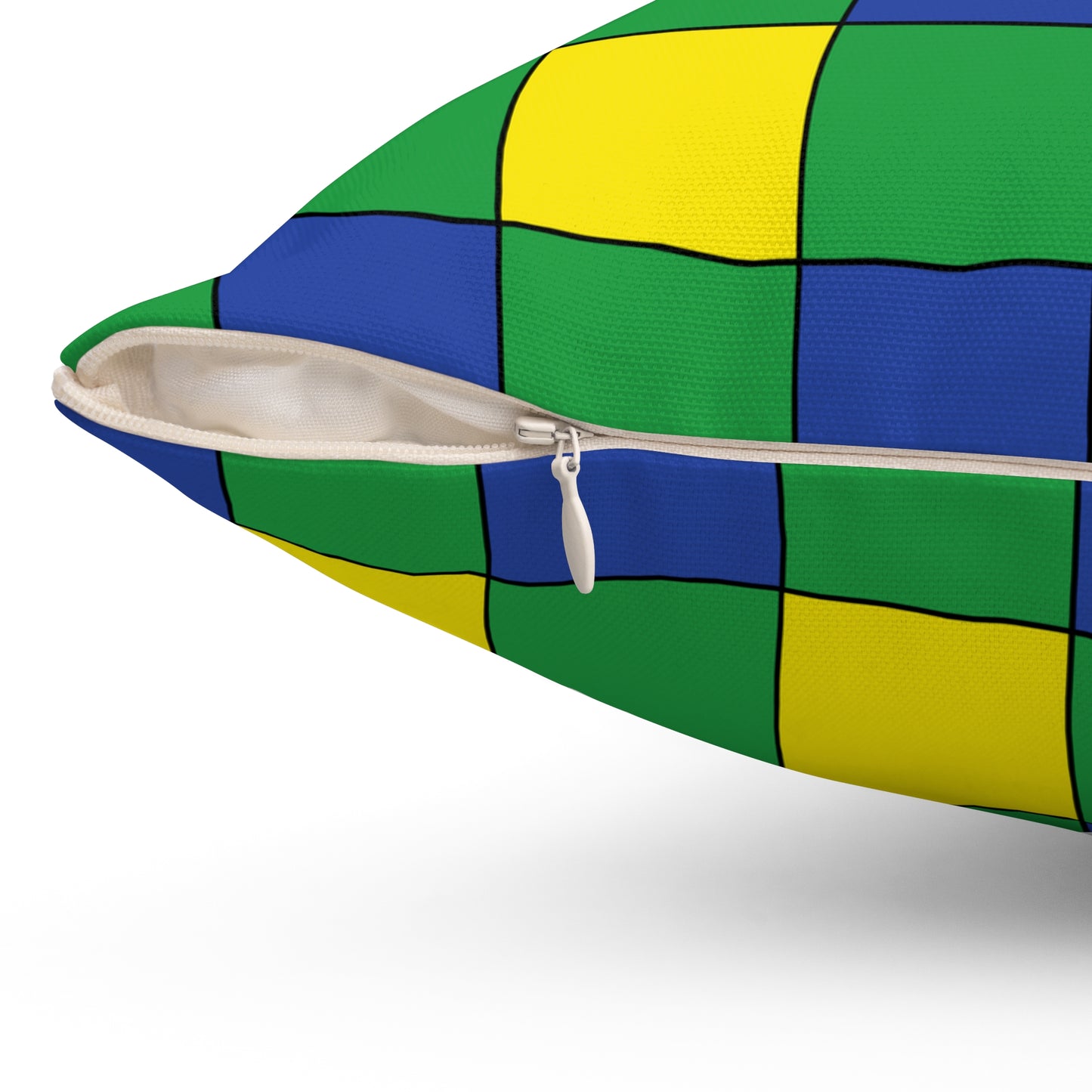 Brazil Retro Check Cushion Pillow