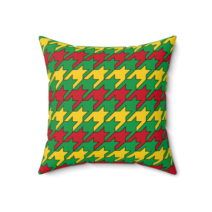 Guinea Bissau Retro Houndstooth Cushion Pillow