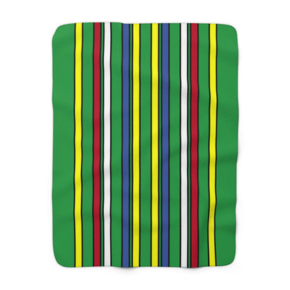 Comoros Retro Stripes Blanket Throw