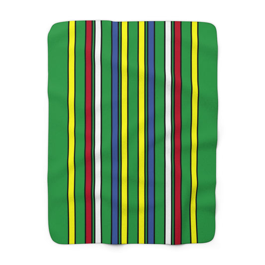 Comoros Retro Stripes Blanket Throw