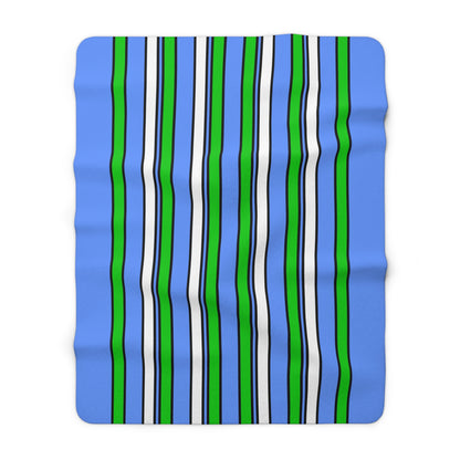Djibouti Retro Stripes Blanket Throw