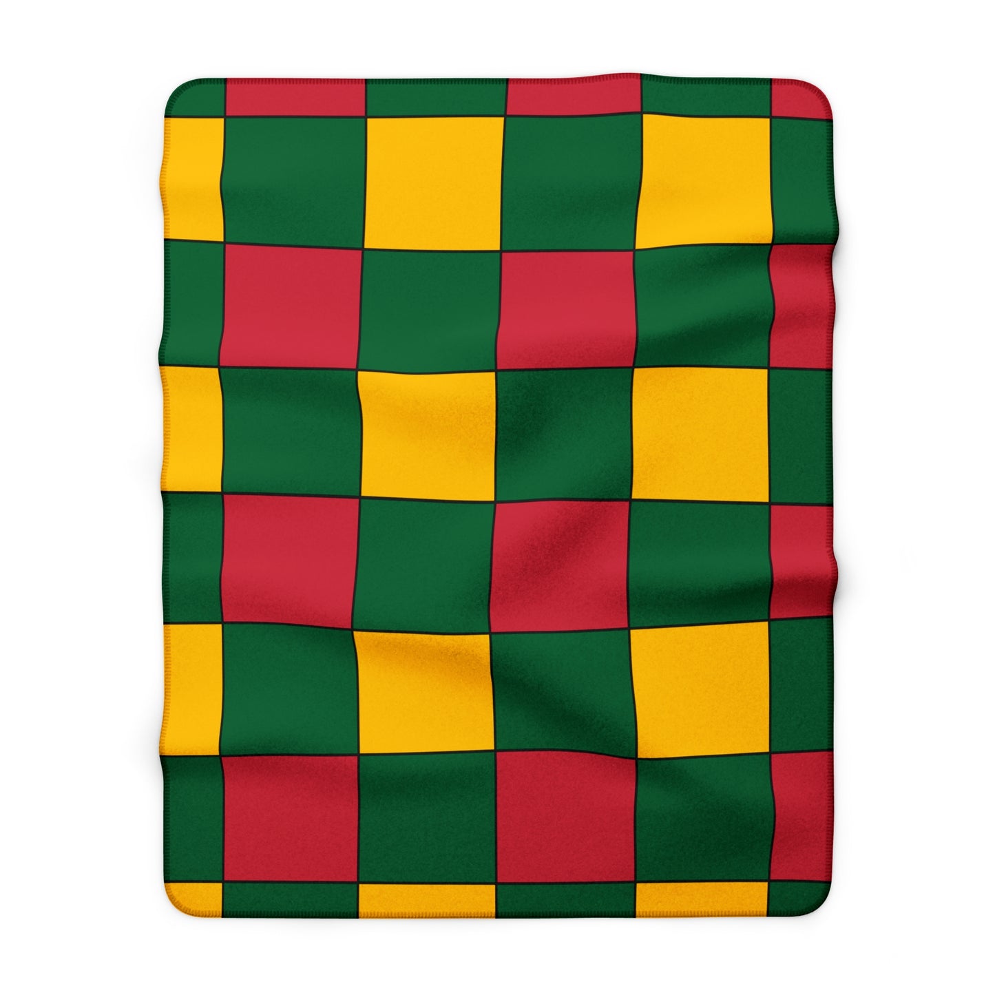 Mauritania Retro Check Blanket Throw