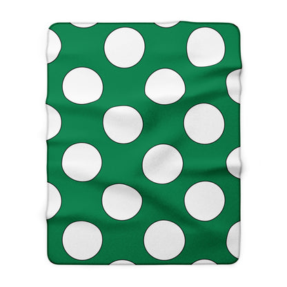 Nigeria Retro Polka Dots Blanket Throw