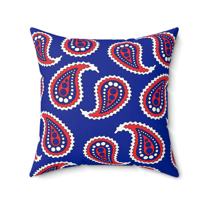 French Southern Territories Retro Paisley Cushion Pillow