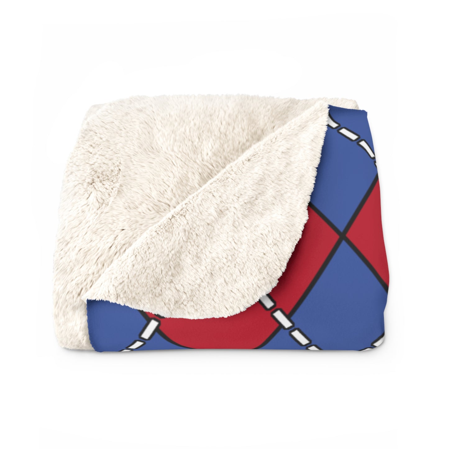 Guam Retro Argyle Blanket Throw