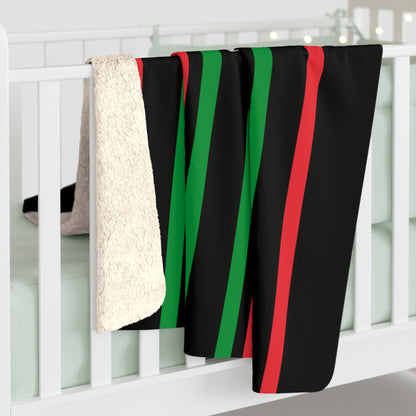 Palestine Retro Stripes Blanket Throw