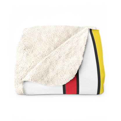 Guernsey Retro Stripes Blanket Throw