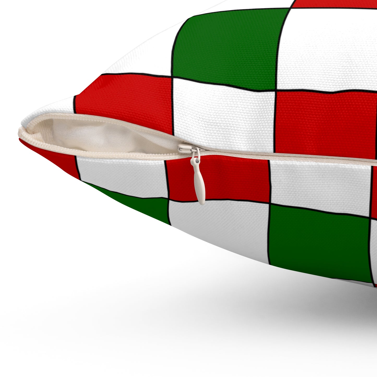 Tajikistan Retro Check Cushion Pillow