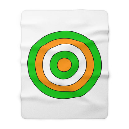 Cote Divoire Retro Target Blanket Throw