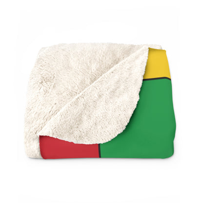 Guinea Bissau Retro Check Blanket Throw