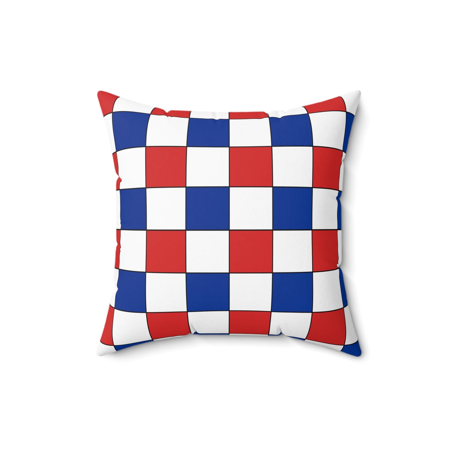 Faroe Islands Retro Check Cushion Pillow