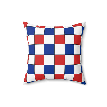 Faroe Islands Retro Check Cushion Pillow