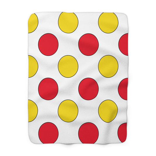 Guernsey Retro Polka Dots Blanket Throw