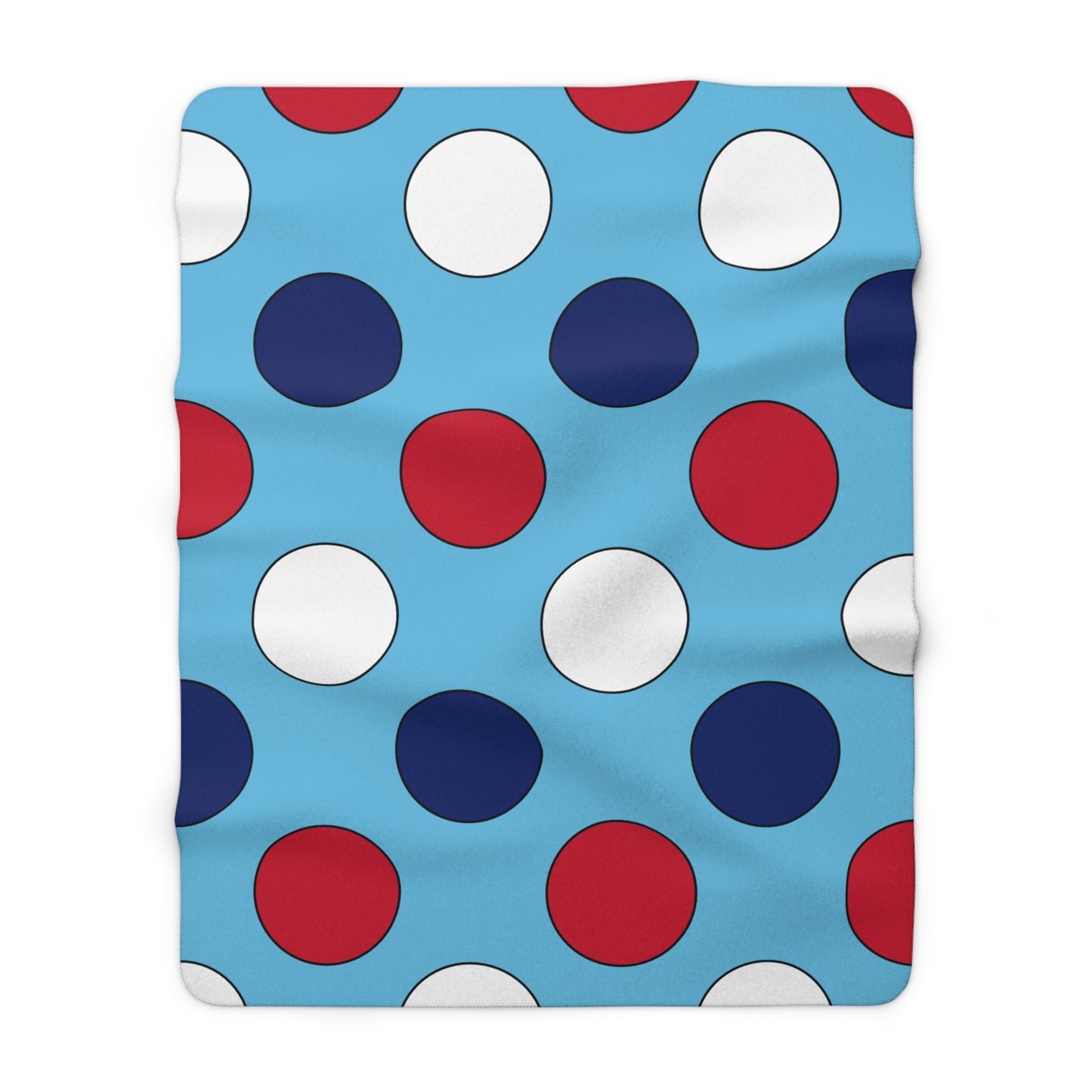 Fiji Retro Polka Dots Blanket Throw