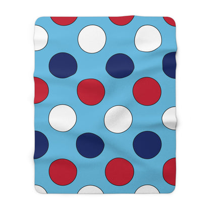 Fiji Retro Polka Dots Blanket Throw