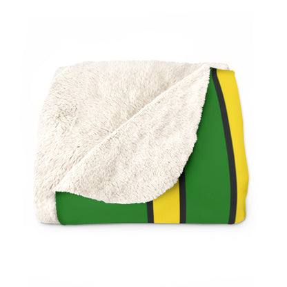 Cocos Islands Retro Stripes Blanket Throw
