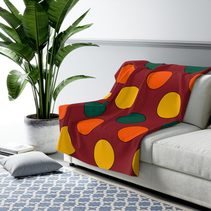 Sri Lanka Retro Polka Dots Blanket Throw
