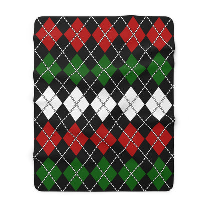 Kenya Retro Argyle Blanket Throw