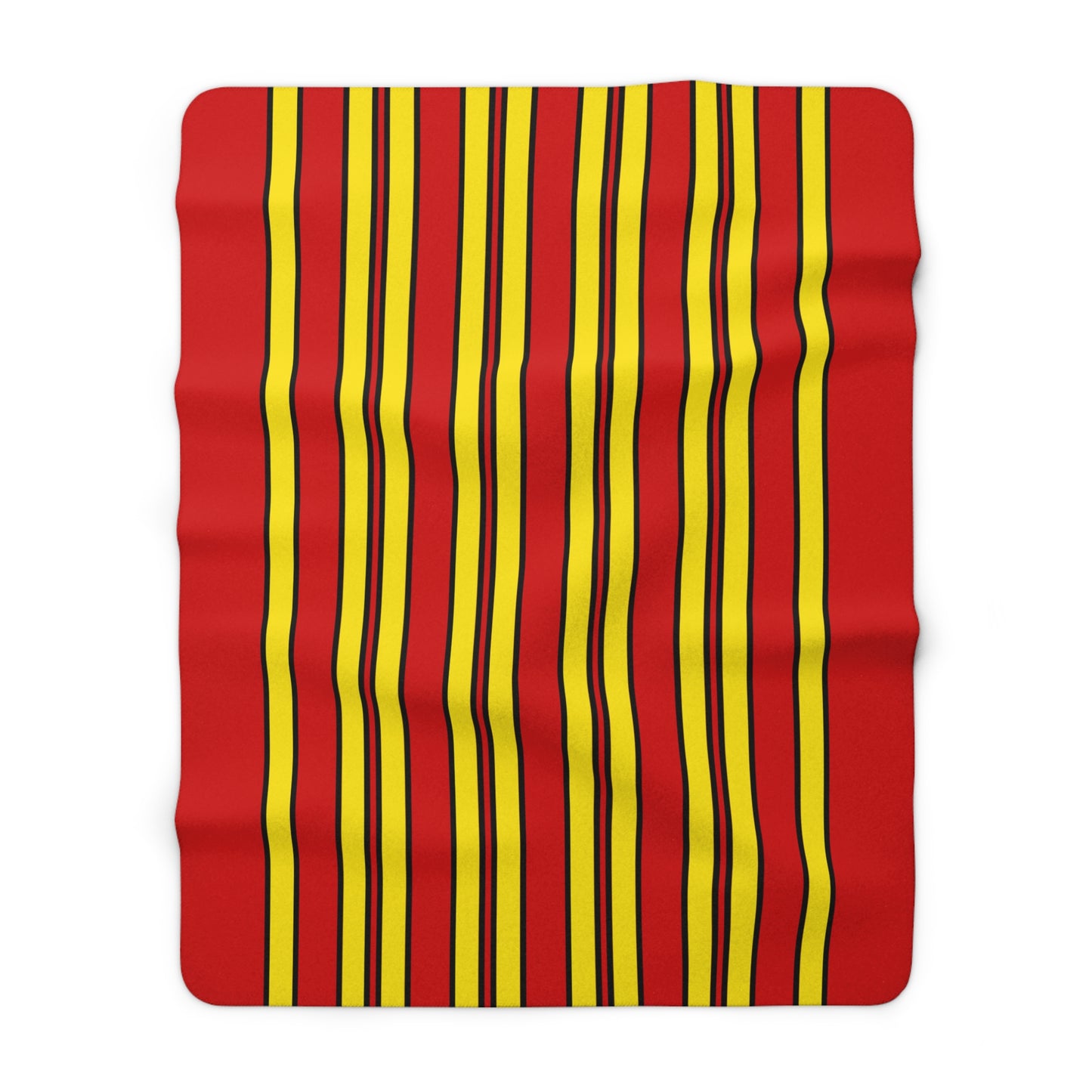 North Macedonia Retro Stripes Blanket Throw