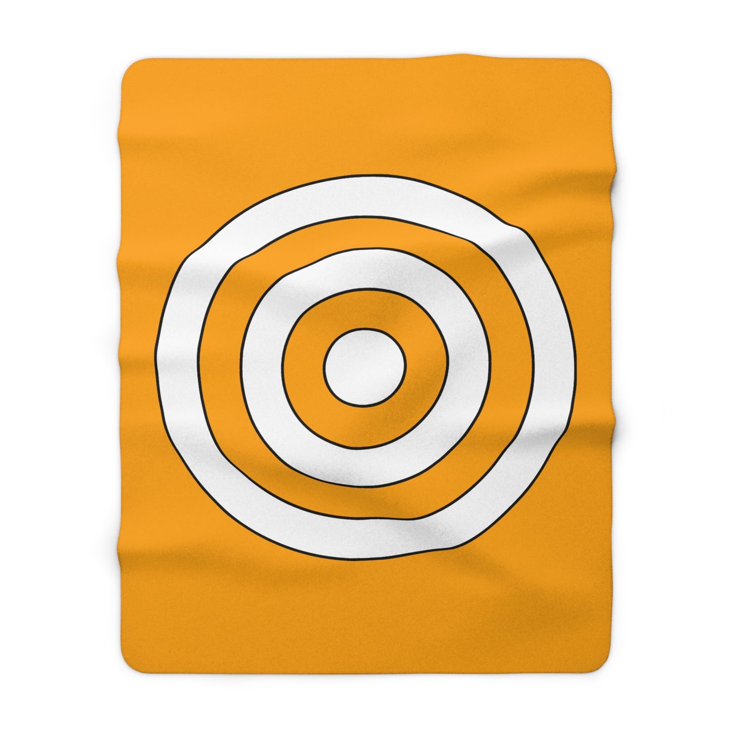 Orange, White Retro Target Blanket Throw
