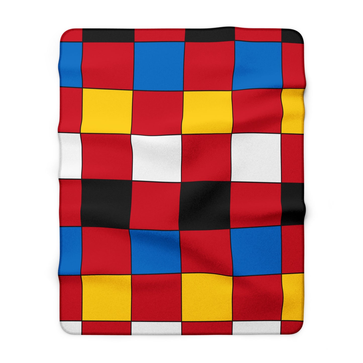 Antigua And Barbuda Retro Check Blanket Throw