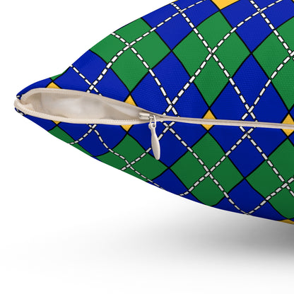 Christmas Island Retro Argyle Cushion Pillow