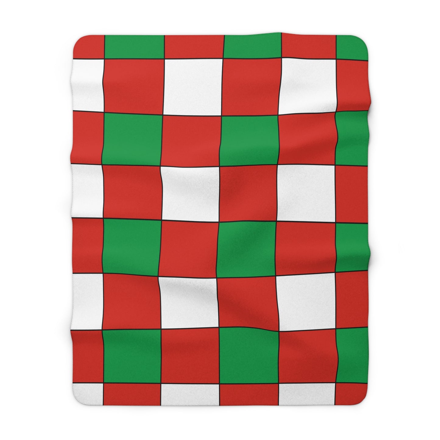Pais Vasco Retro Check Blanket Throw
