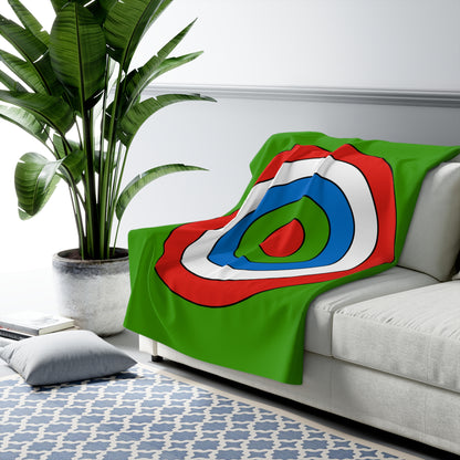 Equatorial Guinea Retro Target Blanket Throw