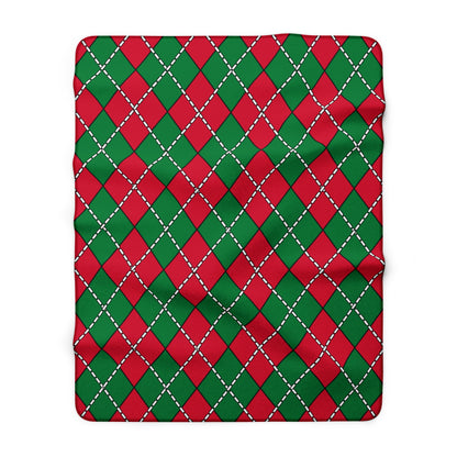 Maldives Retro Argyle Blanket Throw